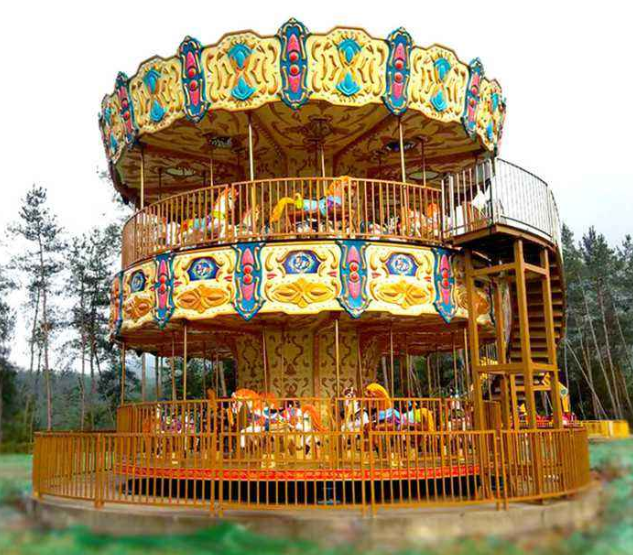 大型雙層旋轉木馬